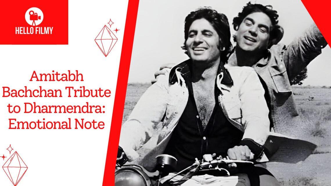 Amitabh Bachchan tribute to Dharmendra